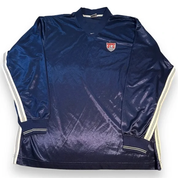 Vintage 90s Nike Team USA soccer Training Jersey - Picture 1 of 12